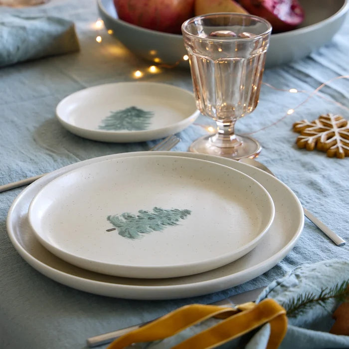 Casafina Pacifica Dessert Plate - Christmas Tree S/4