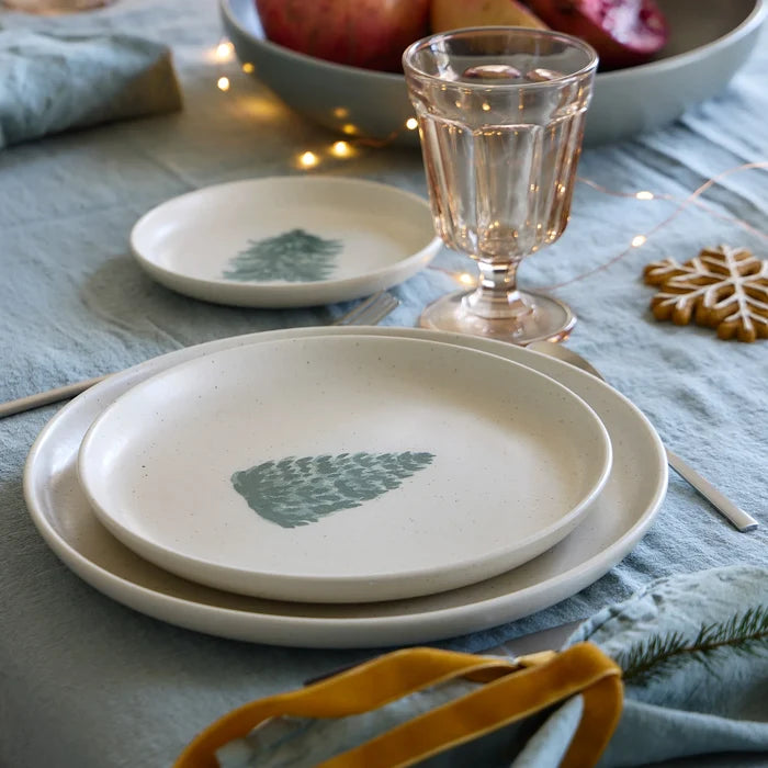Casafina Pacifica Dessert Plate - Christmas Tree S/4