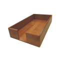 Chestnut Bamboo Wood Guest Towel Caddy