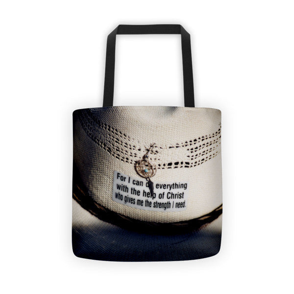 Christian Cowboy Tote bag