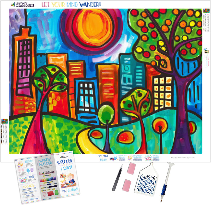 Cityscape Vivid Colors