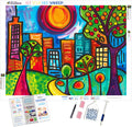 Cityscape Vivid Colors