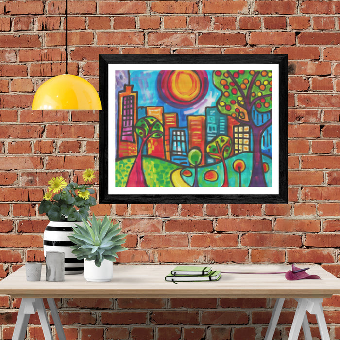 Cityscape Vivid Colors