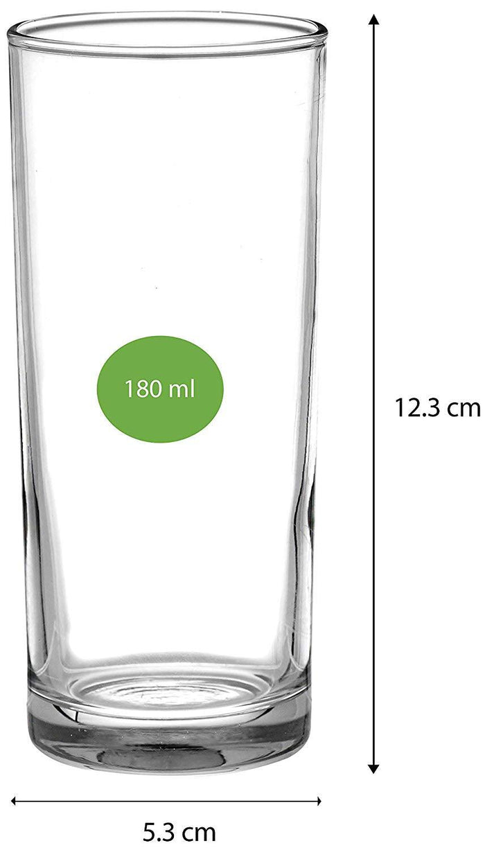 Uniglass Classico Juice & Welcome Drink Glass 180 ML, Set of 6 pcs | Juice & Water glass