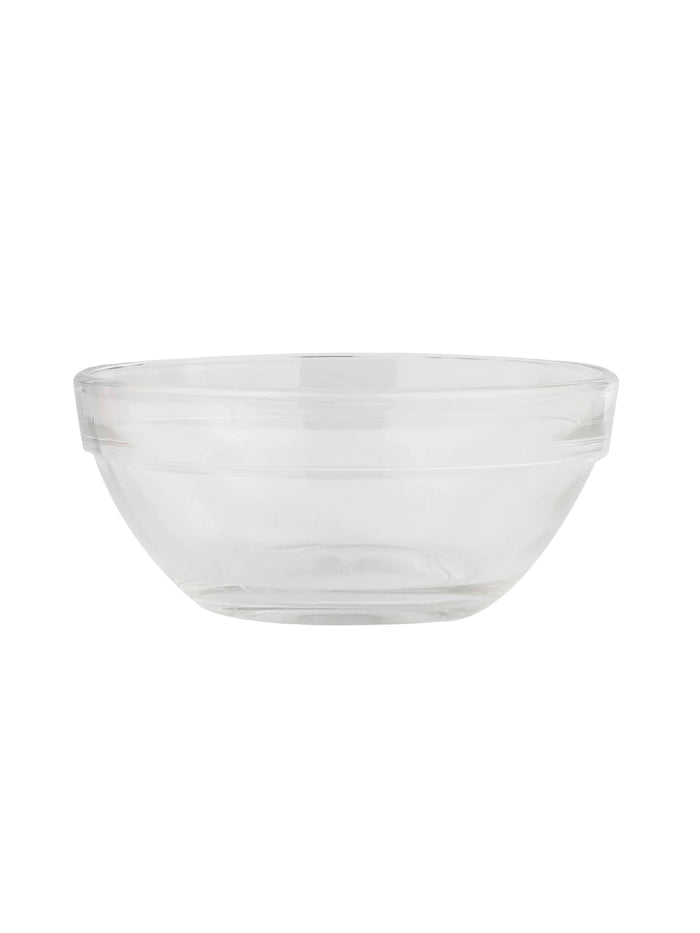 Clear glass chutney bowls