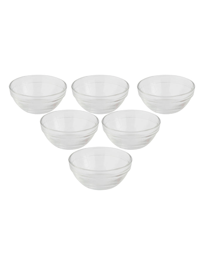 Clear Chutney Glass Bowl - Set Of 6