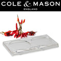 Cole & Mason Acrylic Salt & Pepper Mill Tray - 16.5x9.5cm