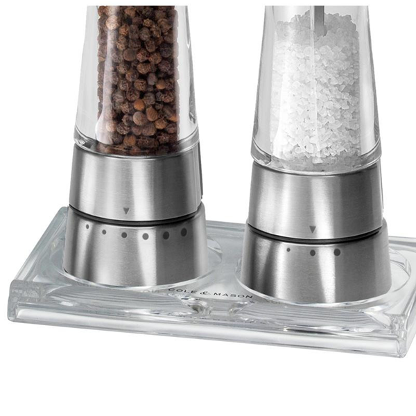 Cole & Mason Acrylic Salt & Pepper Mill Tray - 16.5x9.5cm
