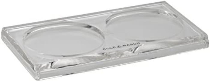 Cole & Mason Acrylic Salt & Pepper Mill Tray - 16.5x9.5cm
