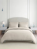 Cotton Charm 100% Cotton 400 TC King Bedsheet with 4 Pillow Covers | Grey Dyed Solid Bedsheet Set
