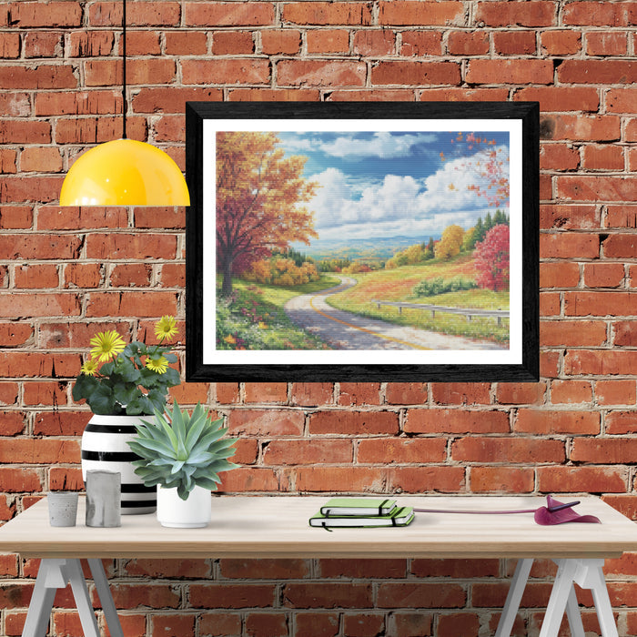 Country Road Through the Seasons