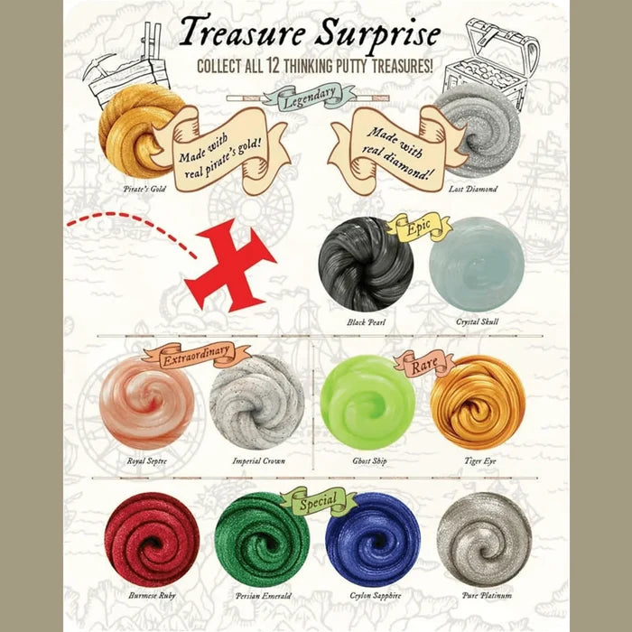 Crazy Aaron's Treasure Surprise Mini Tin, 60-Count Display