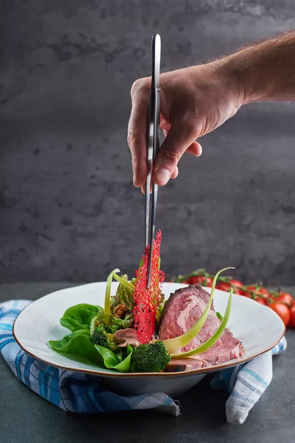 Cuisena Plating Tongs Stainless Steel - 30cm