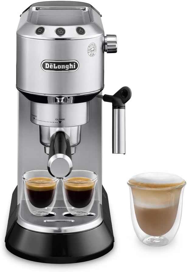 De'Longhi Dedica Espresso Machine 1300W 15-Bar Silver EC685.M