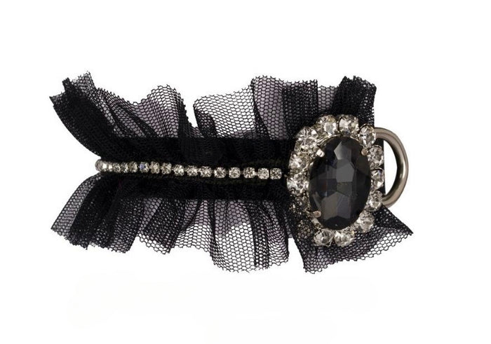 Diamond Black Doggie Collar