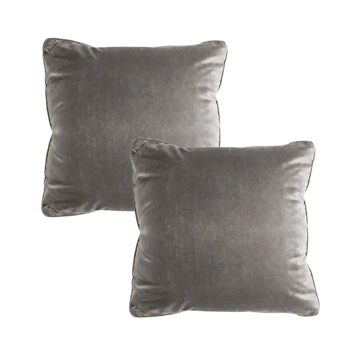 Dove Gray Velvet Pillow Cover – Soft, Elegant & Modern SOGA