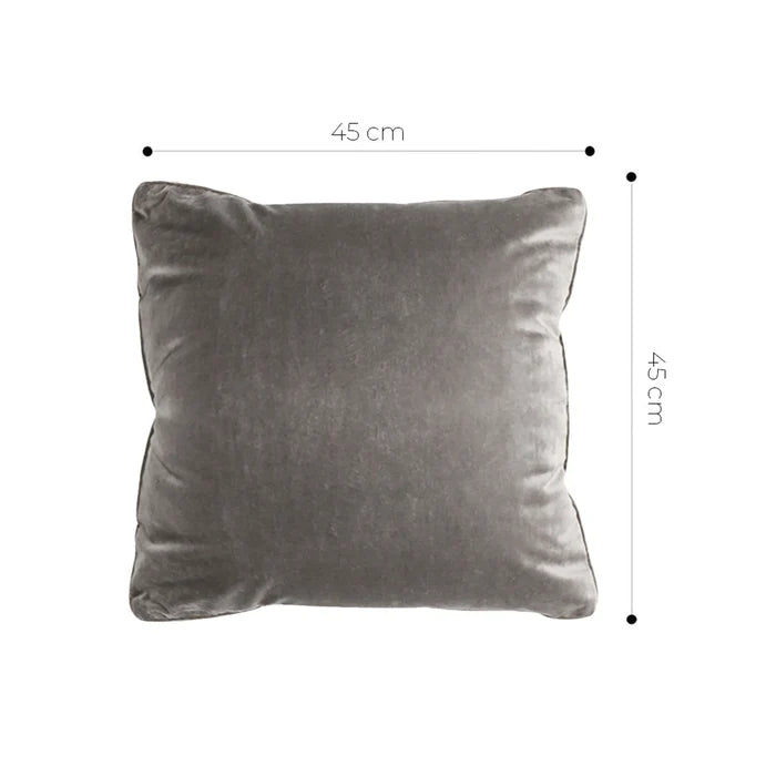 Dove Gray Velvet Pillow Cover – Soft, Elegant & Modern SOGA