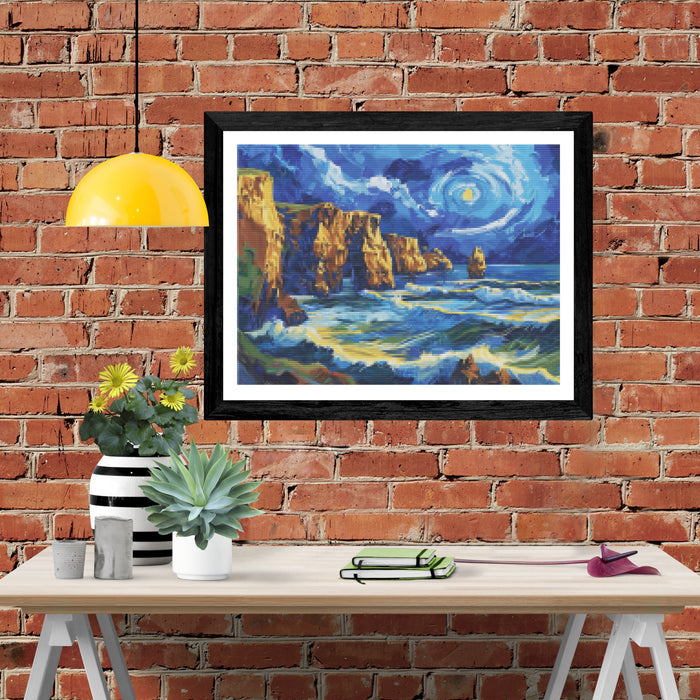 Dramatic Rocky Coastal Scene