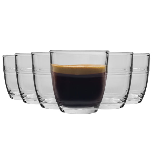 Duralex Gigogne Clear Tumblers - 220ml - Set of 6 (Made in France)