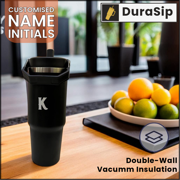 DuraSip Oasis Signature – 900ml Personalized Stainless Steel Tumbler with Vacuum Insulation