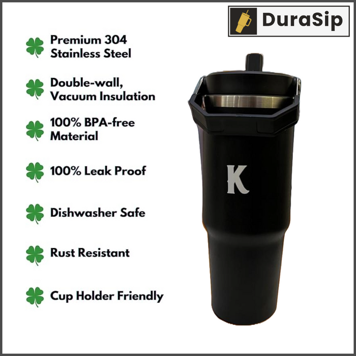 DuraSip Oasis Signature – 900ml Personalized Stainless Steel Tumbler with Vacuum Insulation