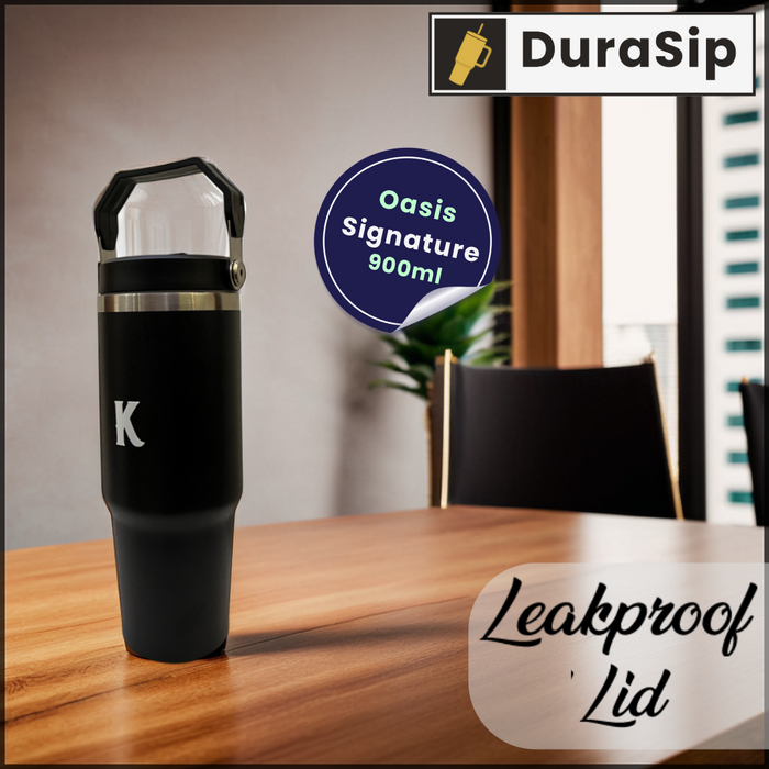 DuraSip Oasis Signature – 900ml Personalized Stainless Steel Tumbler with Vacuum Insulation