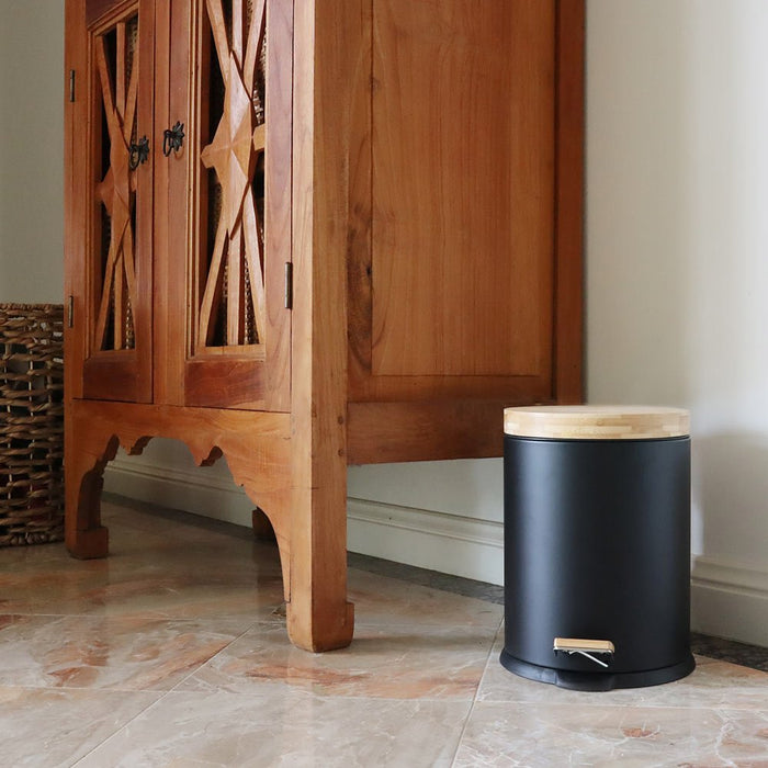 Eco Basics Rubbish Bin 5L - Black