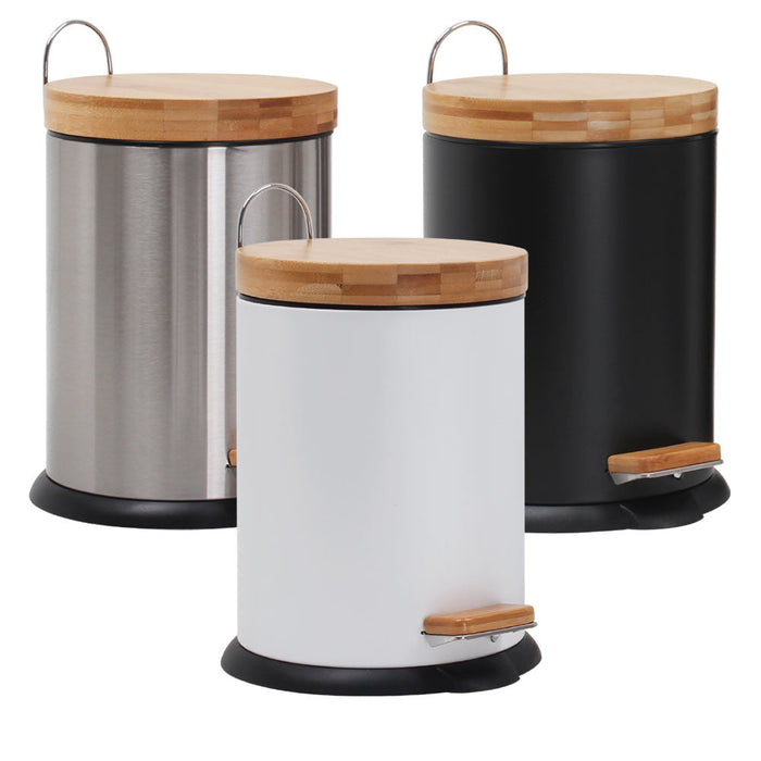Eco Basics Rubbish Bin 5L - Stainless Steel