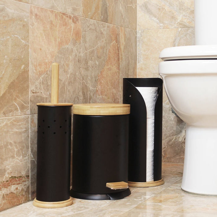 Eco Basics Toilet Set - Black - White Magic