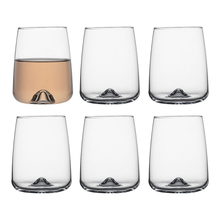 Ecology Ida Stemless Wine Glasses - Set of 6 - 430ml