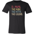 El papá The Man The Myth The Legend T-Shirt Black