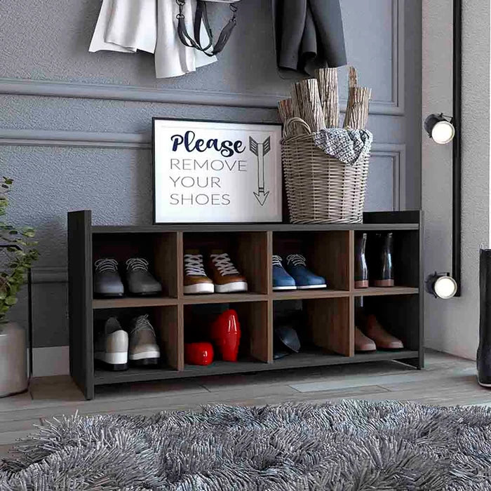 Entryway Storage Unit – 8-Cube Stackable Shoe Organizer