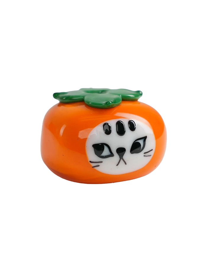 "Everything goes my way" Persimmon Glass Figurine