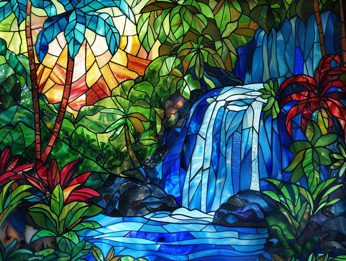Exotic Rainforest Waterfall