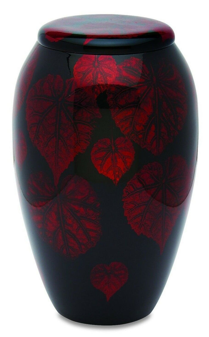 Falling Leaves 220 Cubic Inches Large/Adult Funeral Cremation Urn for  Ashes