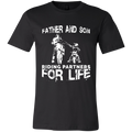 Father And Son Riding Partners For Life Youth Jersey Short Sleeve T-Shirt Black