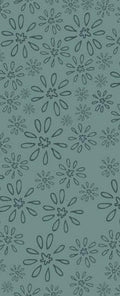 Favourites by Lynette Anderson - 81620-10 - teal cotton fabric with tone on tone flower etchings