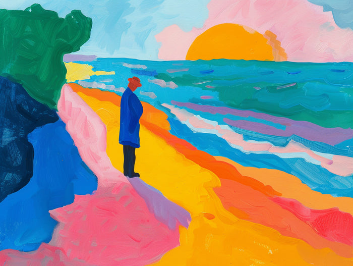 Fisherman by the Sea