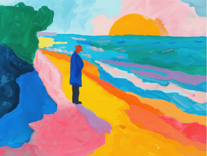 Fisherman by the Sea
