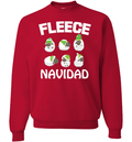 Fleece Navidad Long Sleeve Crewneck Red