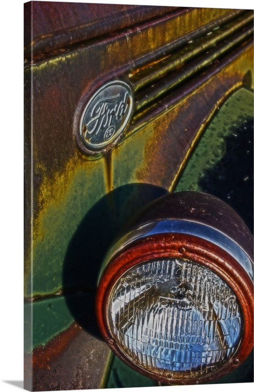 Ford Headlight Canvas Print
