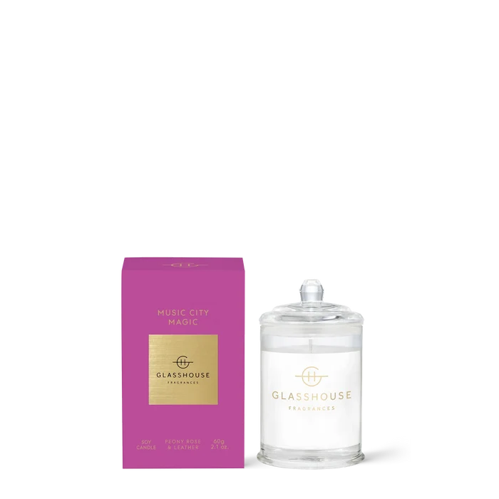 Glasshouse Music City Magic Mini Candle