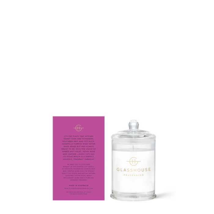 Glasshouse Music City Magic Mini Candle