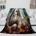 Godzilla Minus One Blanket Flannel Fleece Throw Room Decoration