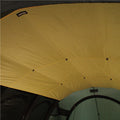 Yellow Gopamir T720+ Inner Liner attached under the shelter ceiling, black gear loops visible along its seams