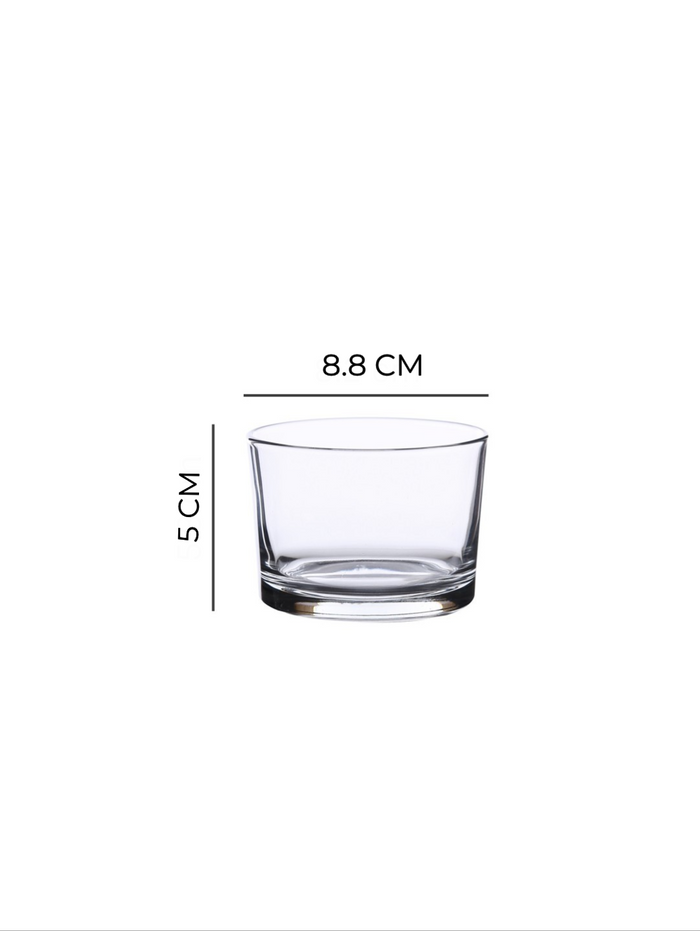 Grande Imported Glass Dessert/Pudding Bowls Set