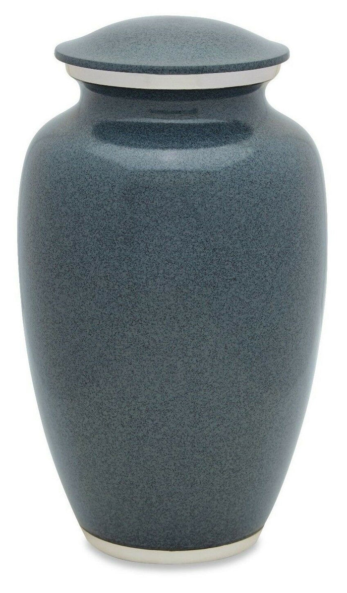 Gray 210 Cubic Inches Large/Adult Funeral Cremation Urn for Ashes