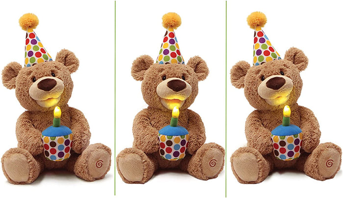 GUND Happy Birthday Teddy 17" Animated