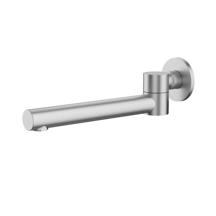 Hali Brushed Nickel Round Swivel Bath Spout - Acqua Bathrooms
