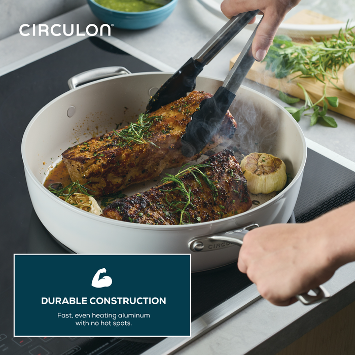 Halo LaserDefense™ Non-Stick Ceramic Sauté Pan & Lid - 4.7L